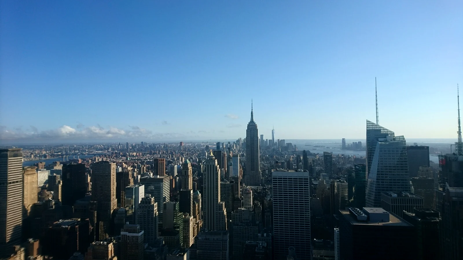 トップ・オブ・ザ・ロックから南側を望むマンハッタンの風景（代表撮影）